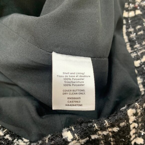 Halogen x Atlantic-Pacific Tulle Ruffle Plaid Jacket - Picture 6 of 6